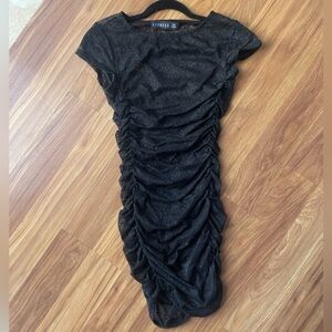 Lioness Black Lace Mini Dress
